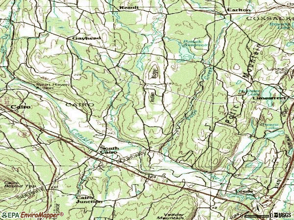 Zip code 12451 topographic map