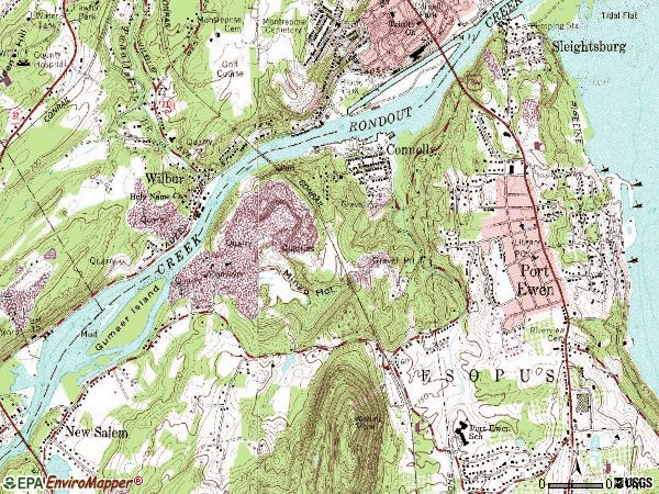 Zip code 12466 topographic map