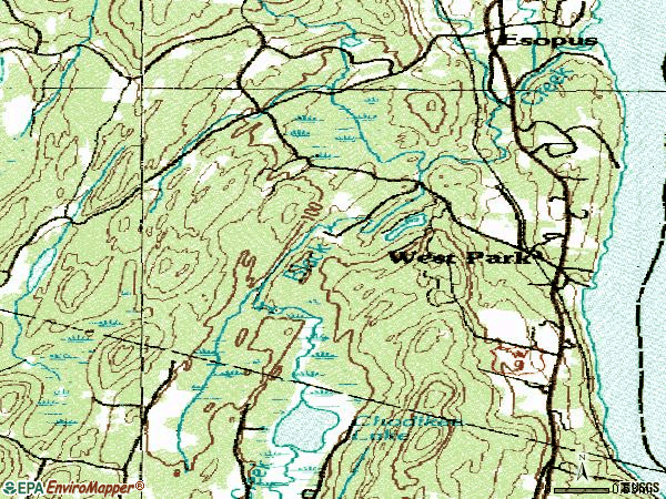 Zip code 12493 topographic map