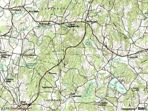 Zip code 12521 topographic map