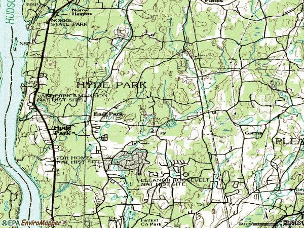 Zip code 12538 topographic map