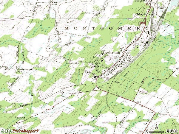 Zip code 12543 topographic map