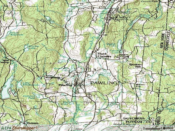Zip code 12564 topographic map