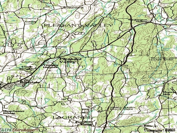 Zip code 12569 topographic map