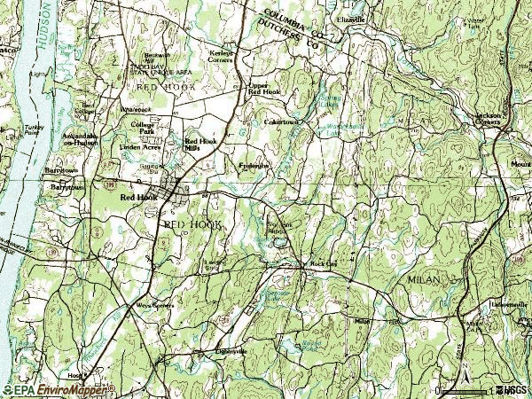Zip code 12571 topographic map