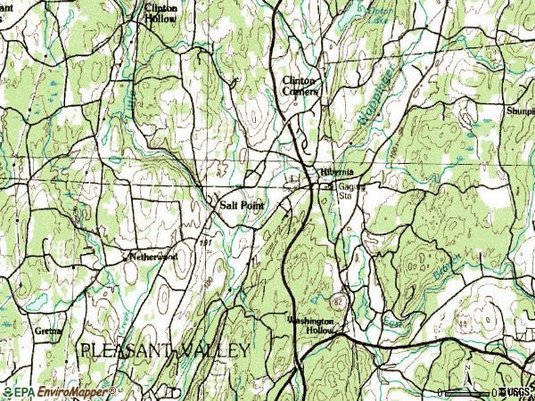 Zip code 12578 topographic map