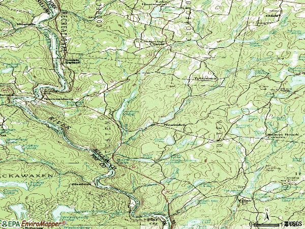 Zip code 12764 topographic map