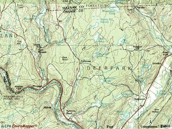 Zip code 12780 topographic map