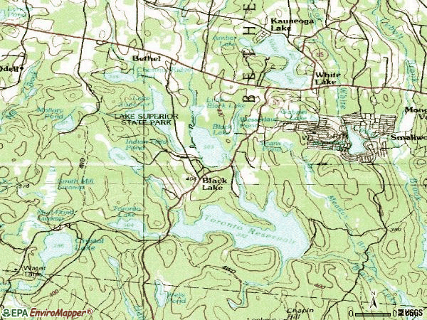 Zip code 12786 topographic map