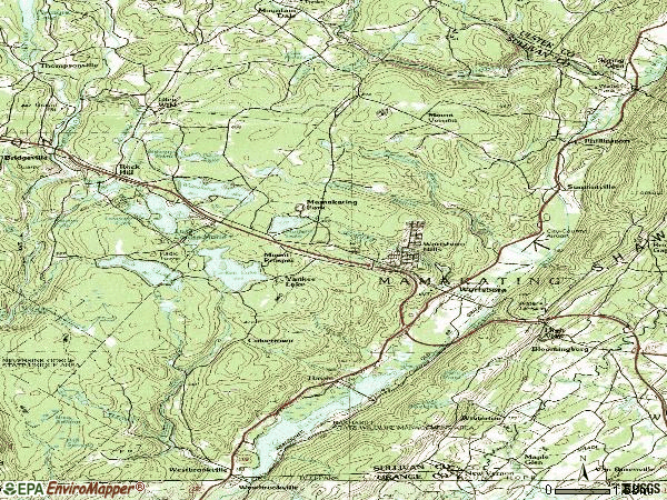 Zip code 12790 topographic map
