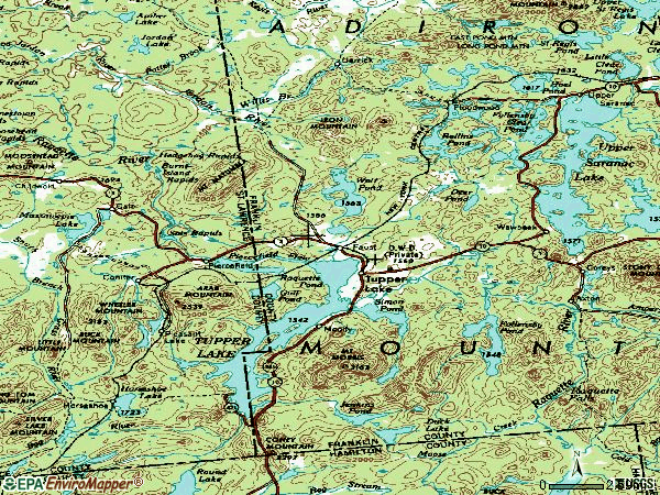 Zip code 12986 topographic map