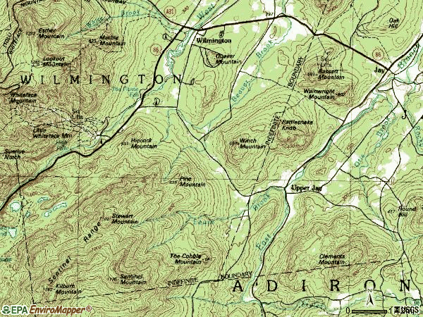 Zip code 12987 topographic map