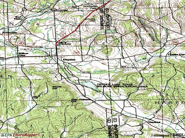 Zip code 13053 topographic map