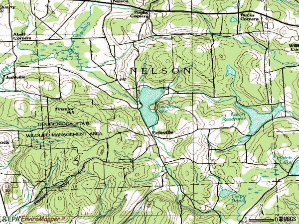 Zip code 13061 topographic map
