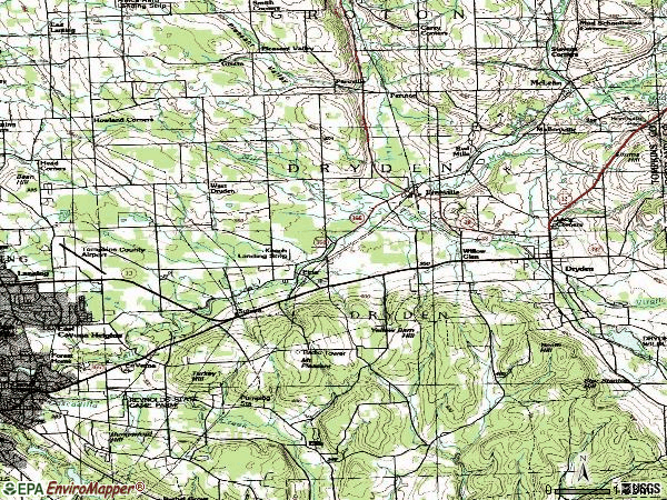 Zip code 13068 topographic map