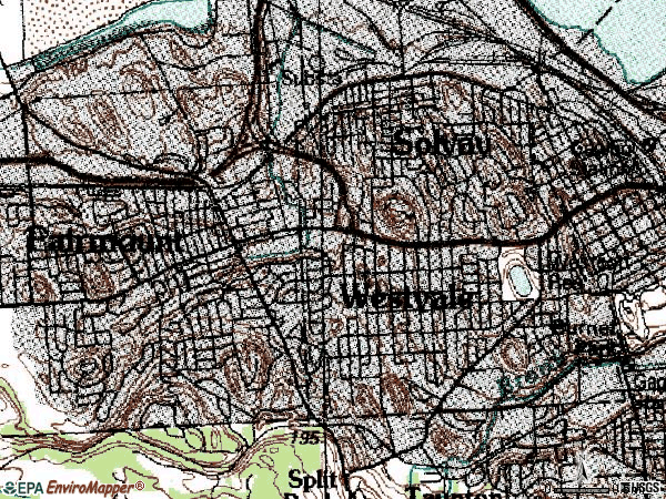 Zip code 13219 topographic map