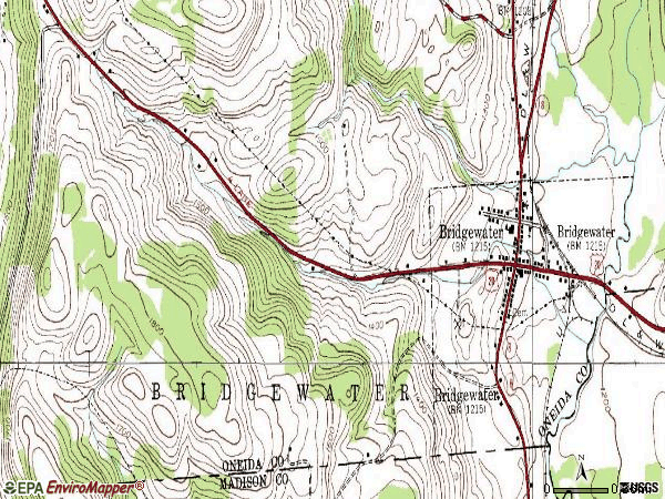 Zip code 13313 topographic map