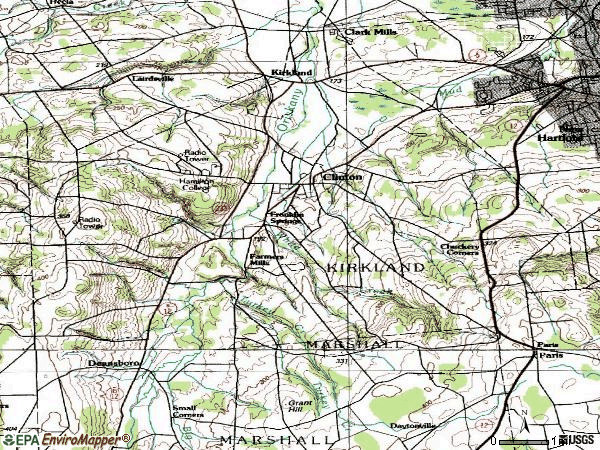 Zip code 13323 topographic map