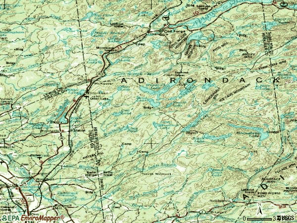 Zip code 13338 topographic map