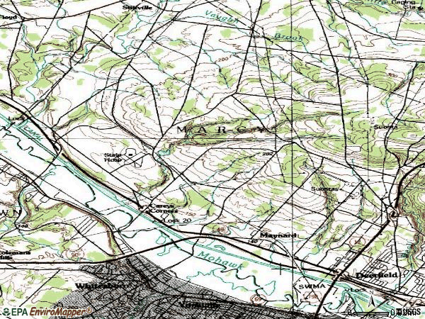 Zip code 13403 topographic map