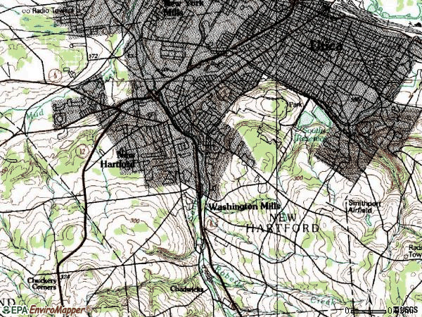 Zip code 13413 topographic map