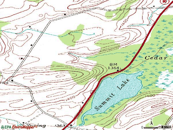 Zip code 13475 topographic map