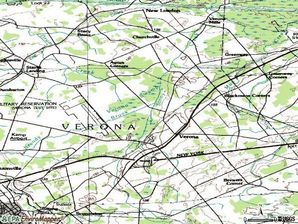 Zip code 13478 topographic map