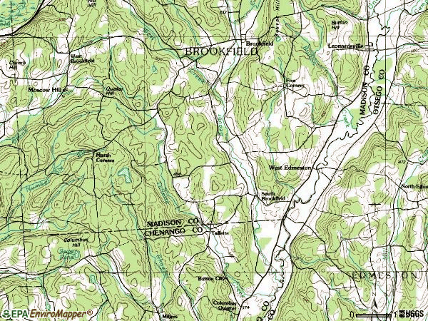 Zip code 13485 topographic map