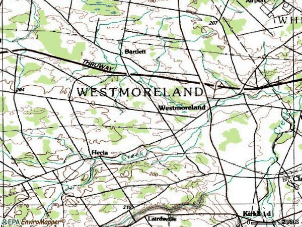 Zip code 13490 topographic map