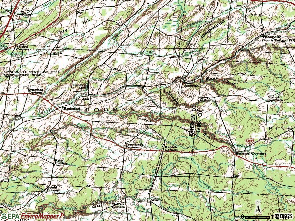 Zip code 13682 topographic map