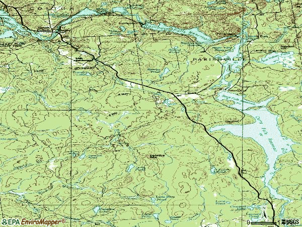 Zip code 13687 topographic map