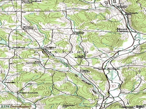 Zip code 13809 topographic map