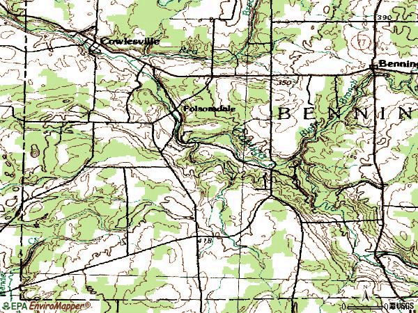Zip code 14037 topographic map