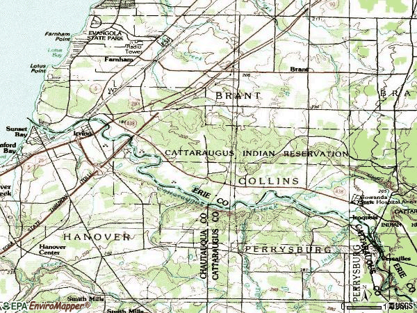 Zip code 14081 topographic map