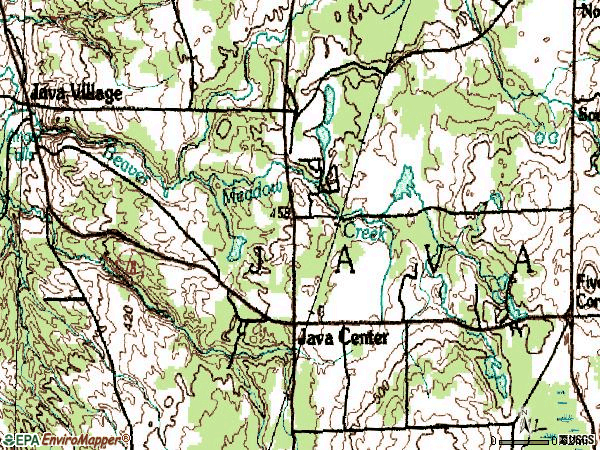 Zip code 14082 topographic map