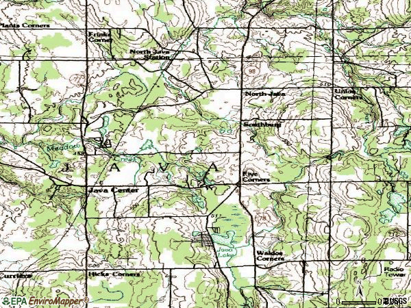 Zip code 14113 topographic map