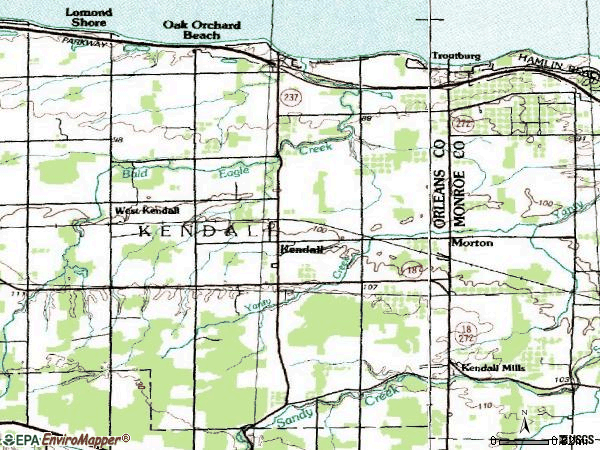 Zip code 14476 topographic map
