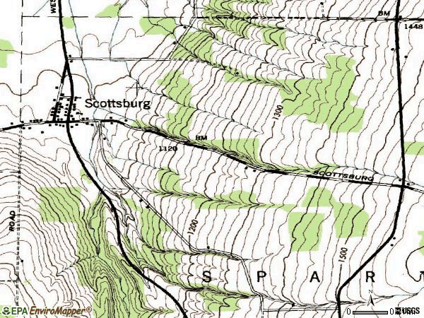 Zip code 14545 topographic map