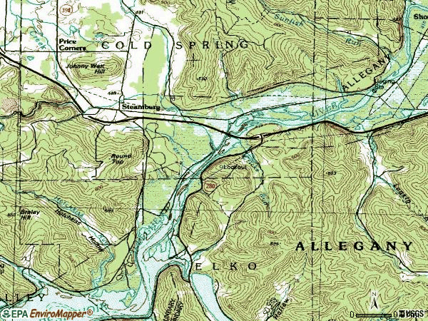 Zip code 14783 topographic map