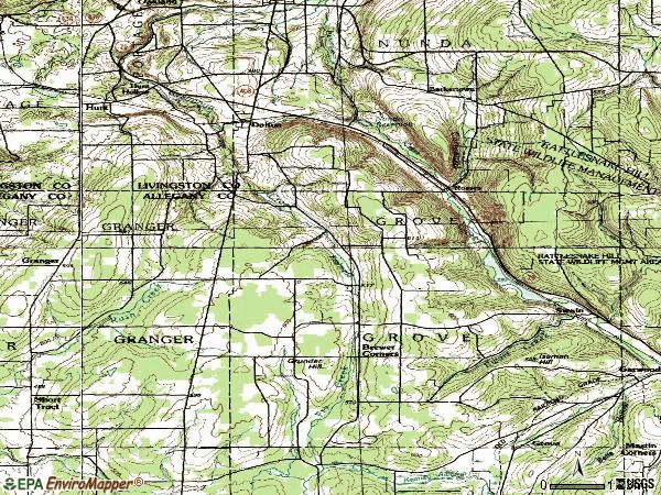 Zip code 14836 topographic map