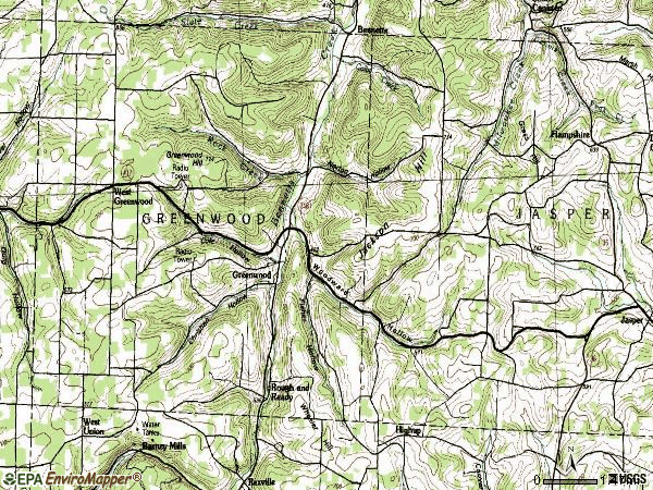 Zip code 14839 topographic map