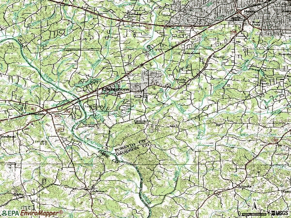 Zip code 27012 topographic map