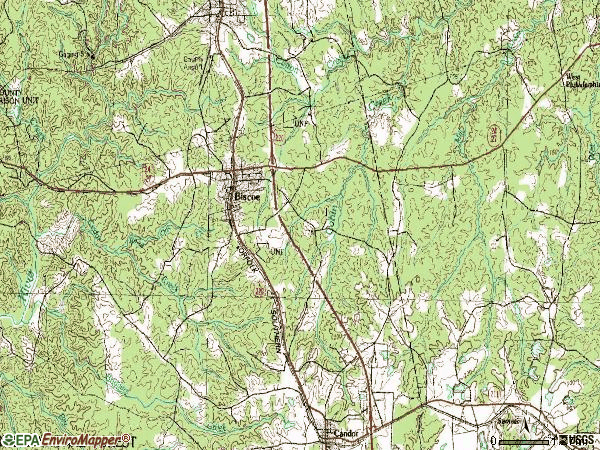 Zip code 27209 topographic map