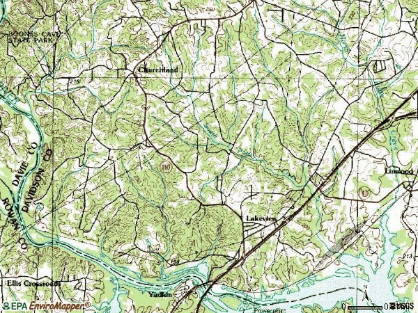 Zip code 27299 topographic map