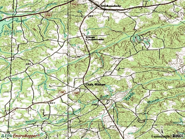 Zip code 27310 topographic map