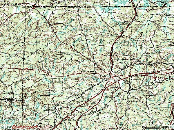 Zip code 27565 topographic map