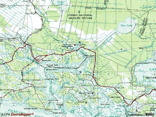 Zip code 27810 topographic map