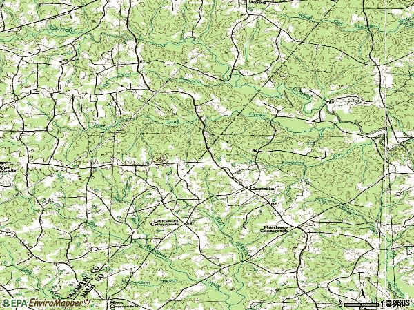 Zip code 27816 topographic map