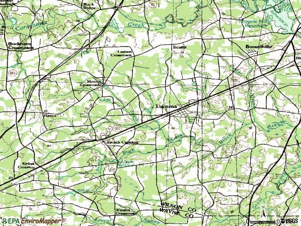 Zip code 27851 topographic map