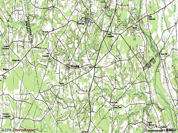 Zip code 27852 topographic map